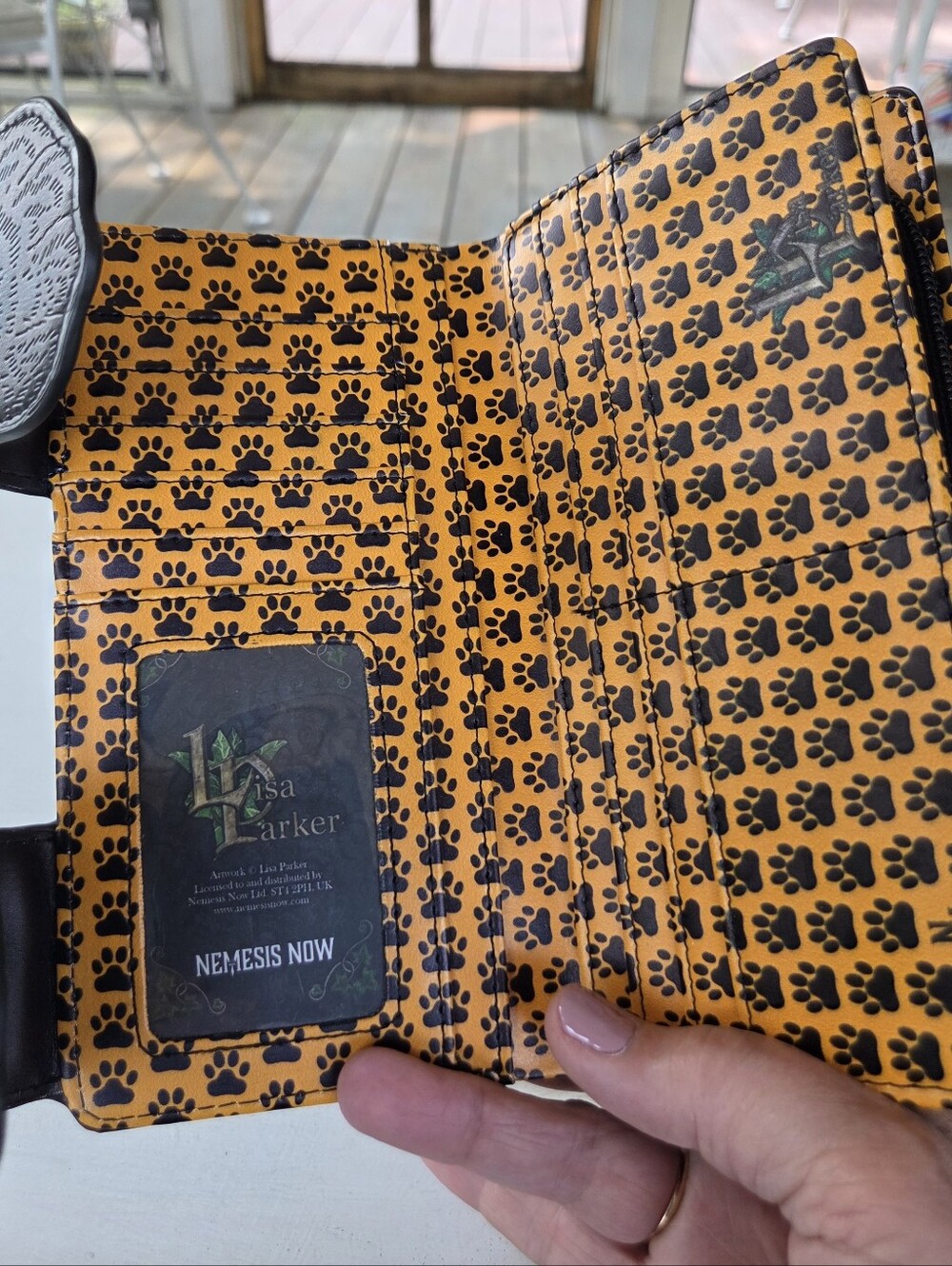 New Laura Parker 3D Black Cat Wallet - Picture 5 of 11